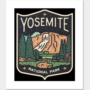 Yosemite National Park Travel Sticker Posters and Art